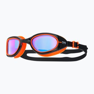 Occhiali da nuoto TYR Special Ops 2.0 Mirrored nero / blu / arancio