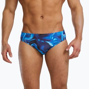 Slip da nuoto uomo TYR Durafast Elite Waveform Brief blue