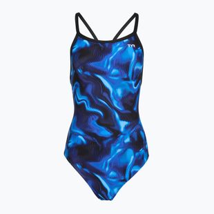 Costume da nuoto intero da donna TYR Durafast Elite Waveform Diamondfit blue