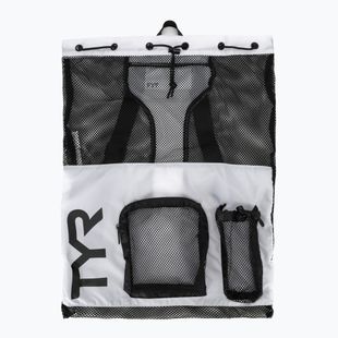 Borsa da nuoto TYR Big Mesh Mummy Bag 40 l white