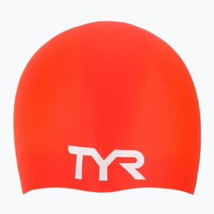 Cuffia da nuoto TYR Wrinkle Free Silicone bright red
