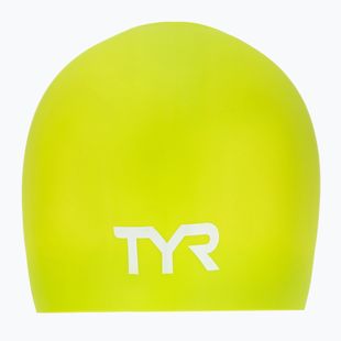 Cuffia da nuoto TYR Long Hair Wrinkle Free Silicone limelight