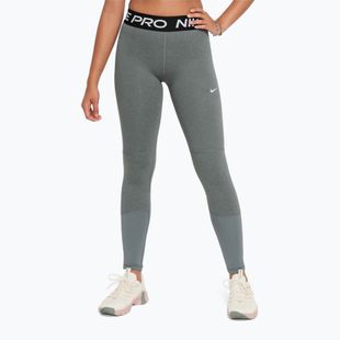 Leggings per bambini Nike Pro Dri-FIT carbon heather/white