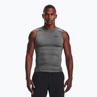 Canotta da allenamento Under Armour Heat Gear Armour Comp Uomo carbon heather/nero