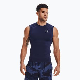 Canotta Under Armour Heat Gear Armour Comp Training Uomo mezzanotte marina/bianco