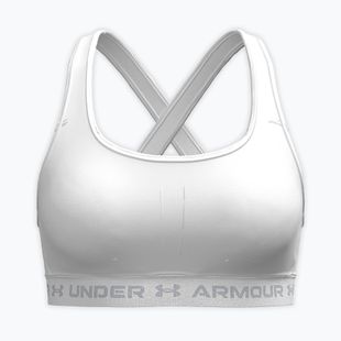 Reggiseno sportivo Under Armour Crossback Mid white/white/halo gray