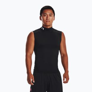 Maglia da allenamento uomo Under Armour HG Armour Comp Mock Black/White