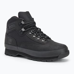 Uomo Timberland Euro Hiker Mid Lace stivali in nabuk nero