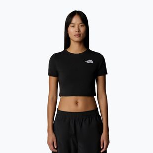 T-shirt donna The North Face Essential Cropped Slim Tee tnf nero