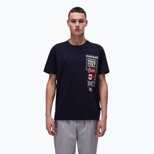 Maglietta Napapijri S-Turin 1 blu marine da uomo