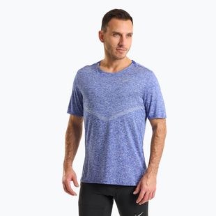 Maglia da corsa Nike Dri-Fit Rise 365 Uomo, colore nero e royal
