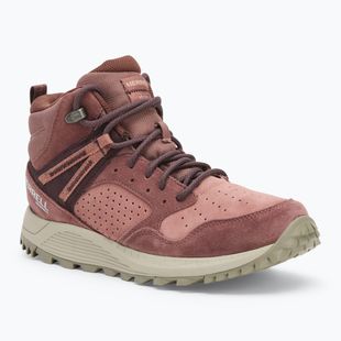 Scarpe da trekking da donna Merrell Wildwood Mid Ltr Wp marron/burlwood