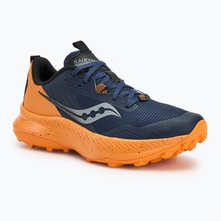 Scarpe da corsa Saucony Blaze TR da uomo, blu/pesca