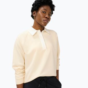 Felpa donna Sweaty Betty Revive Rugby ecru beige