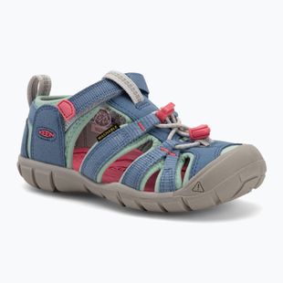 KEEN Seacamp II CNX sandali per bambini blu coronet/rosa caldo