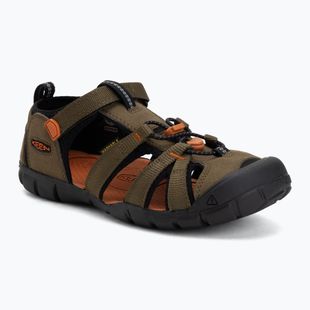 Sandali junior KEEN Seacamp II CNX dark olive/gold flame