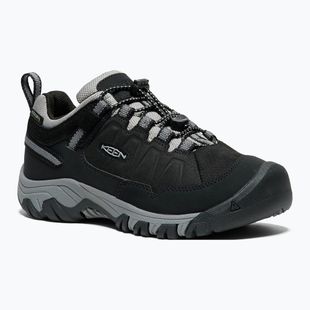 Scarpe da trekking per bambini KEEN Targhee IV Low Waterproof nero/grigio acciaio