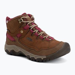 Scarpe da trekking donna KEEN Targhee IV Mid Wp bison/beaujolais