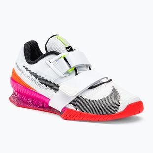 Nike Romaleos 4 Olympic Colorway scarpe da sollevamento pesi bianco/nero/lucido cremisi