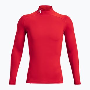 Maglia a maniche lunghe da allenamento uomo Under Armour Comp Mock UA Armour red/white
