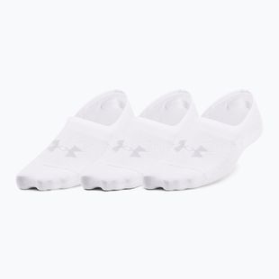 Calze da allenamento Under Armour Breathe Lite Ultra Low 3P bianco/bianco/grigio moderno da donna