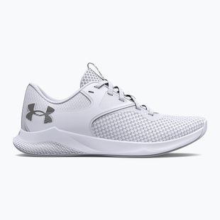 Scarpe da ginnastica da donna Under Armour W Charged Aurora 2 bianco/bianco/argento caldo metallico
