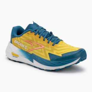 Brooks Catamount 4 scarpe da corsa uomo mela cotogna/celeste/neo ember