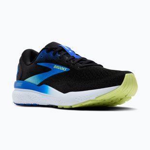 Brooks Ghost 16, scarpe da corsa da uomo, nero/cobalto/giallo ghiaccio