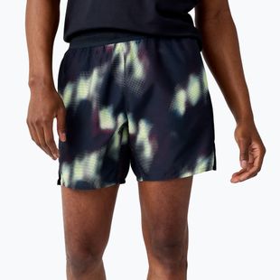 Pantaloncini da running da uomo Brooks Dash Printed euphoryc black