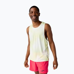 Maglietta da running da uomo Brooks Dash Singlet Printed Sleeveless euphoryc luminary