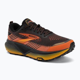 Scarpe da corsa uomo Brooks Cascadia 20 black/tigerlily/orange