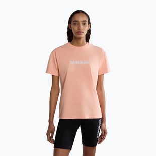 T-shirt Napapijri S-Box rosa salmone da donna