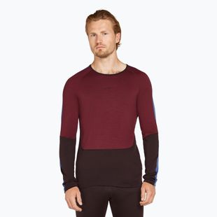 Uomo Icebreaker Merino 200 Sonebula LS Crewe agrodolce/port termico a maniche lunghe