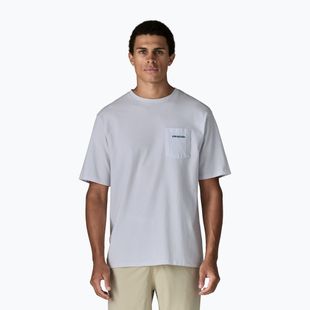 Maglietta Patagonia Boardshort Logo Pocket Uomo Bianco responsabile