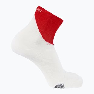 Calze da corsa Salomon S/Lab Phantasm Ankle bianco/rosso fuoco