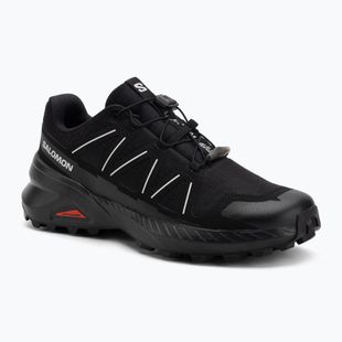 Scarpe da corsa da uomo Salomon Speedcross Peak nero/nero/grigio ghiacciaio