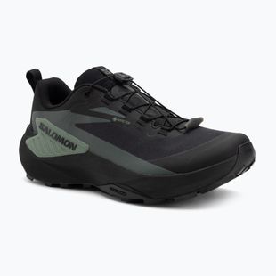 Scarpe da corsa da uomo Salomon Genesis GTX nero/verde agave/urban chic