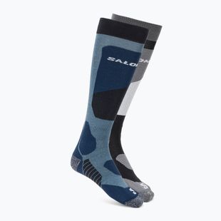 Calze da sci Salomon S/Access 2 paia nero/blu aperto