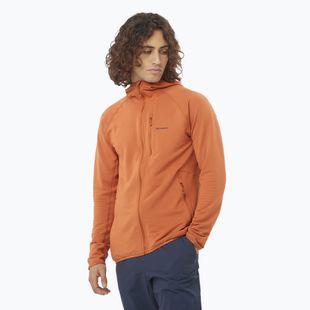 Felpa Salomon Sntial Lightwarm Hybrid sierra trekking da uomo