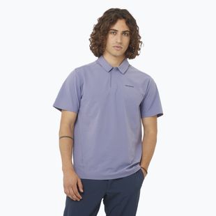Maglietta Salomon Trackline Polo uomo blu granito