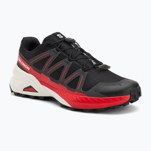 Scarpe da corsa da uomo Salomon Speedcross Peak nero/asfalto/rosso fiamma