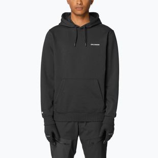 Felpa da uomo Salomon Chest Logo Hoodie deep black