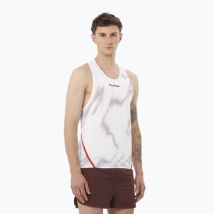 Canotta da corsa da uomo Salomon S/Lab Speed Singlet bianco / andorra