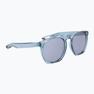Occhiali da sole Nike Flatspot XXII indossati blu/argento flash