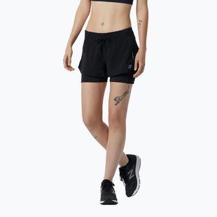 Pantaloncini da corsa New Balance Impact Run 2In1 da donna, nero
