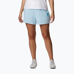 Columbia Logo III French Terry pantaloncini da trekking donna primavera blu/atollo logo