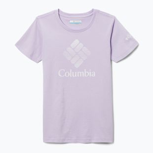 Columbia Mission Lake Graphic maglia da trekking per bambini morning mist/csc stacked banded graphic