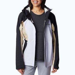 Giacca da pioggia Columbia Mazama Trail donna tinta viola/nero/fossile antico