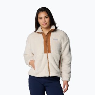 Felpa donna Columbia Boundless Discovery Sherpa Full Zip II chalk/camel brown