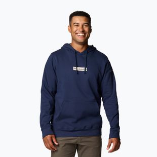 Felpa da uomo Columbia Trek Hoodie coll navy/puff box gem trekking